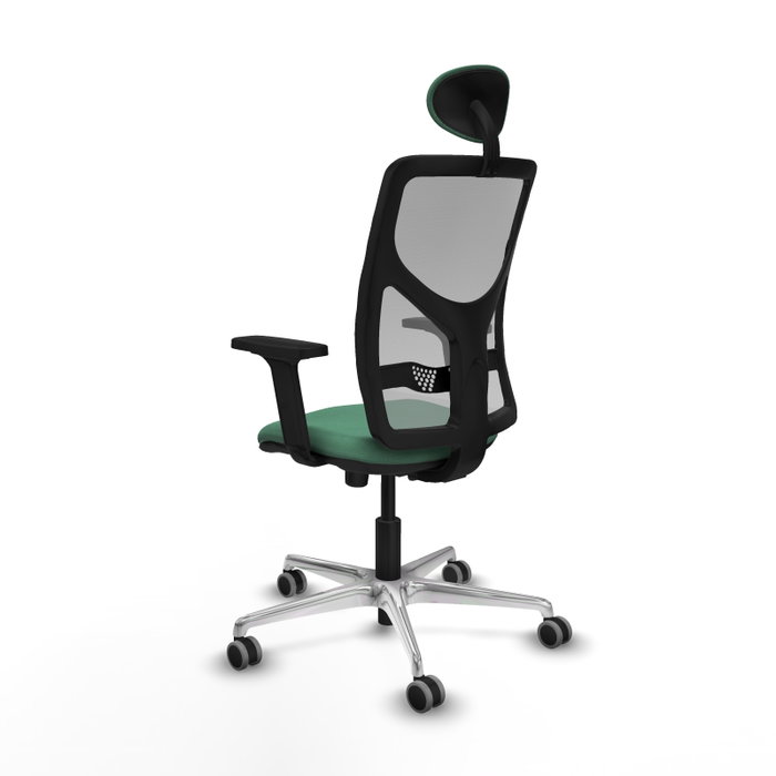 PIQUERAS Y CRESPO Silla de oficina Motilla con mecanismo Sincro, Verde esmeralda y Gris PIQUERAS Y CRESPO Silla de oficina Motilla con mecanismo Sincro, Verde esmeralda y Gris