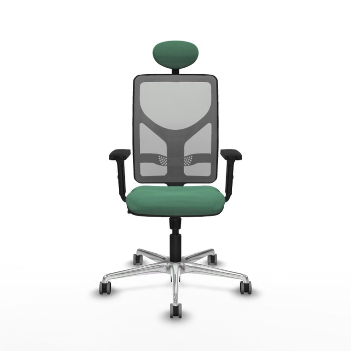 PIQUERAS Y CRESPO Silla de oficina Motilla con mecanismo Sincro, Verde esmeralda y Gris PIQUERAS Y CRESPO Silla de oficina Motilla con mecanismo Sincro, Verde esmeralda y Gris