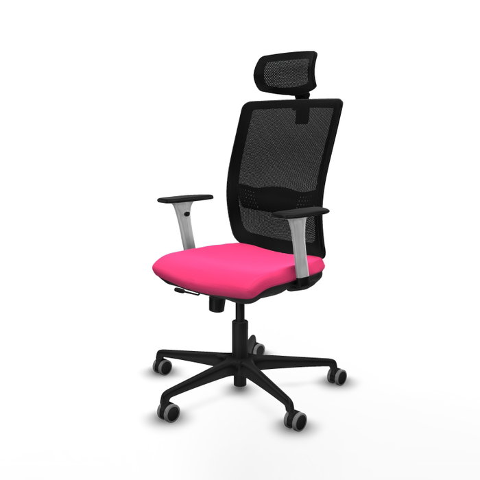 PIQUERAS Y CRESPO Silla de oficina Haches Rosa y Negro PIQUERAS Y CRESPO Silla de oficina Haches Rosa y Negro