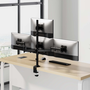 Aisens Soporte de Mesa para 4 Monitores y TV DT27TSR-379, Negro