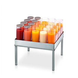 Seb Soporte Enfriador para 20 Botellas, de Acero Inoxidable, Dimensiones 33x33x1.5 cm