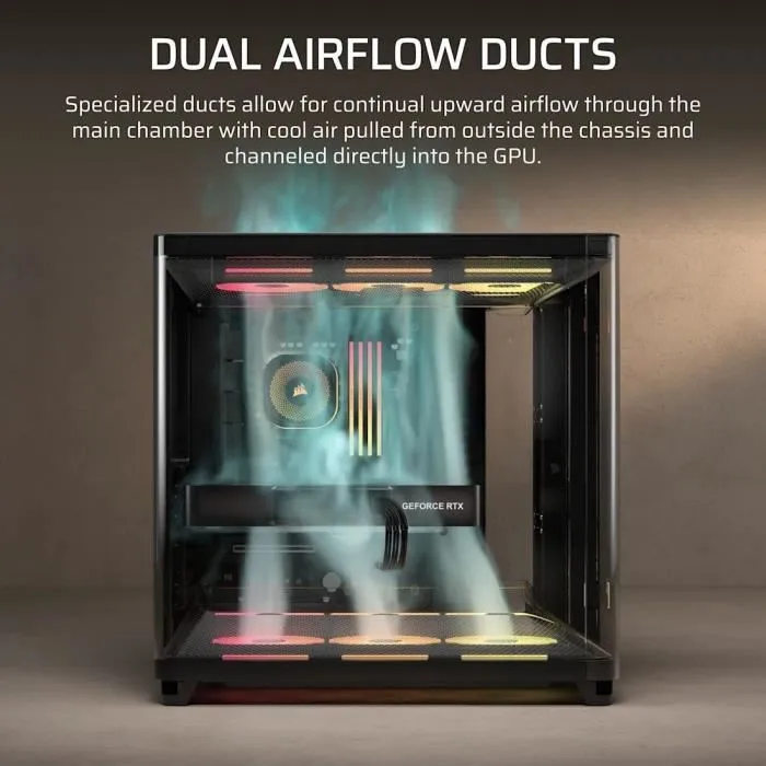 Corsair AIR 5400 LX-R RGB iCUE LINK Negro