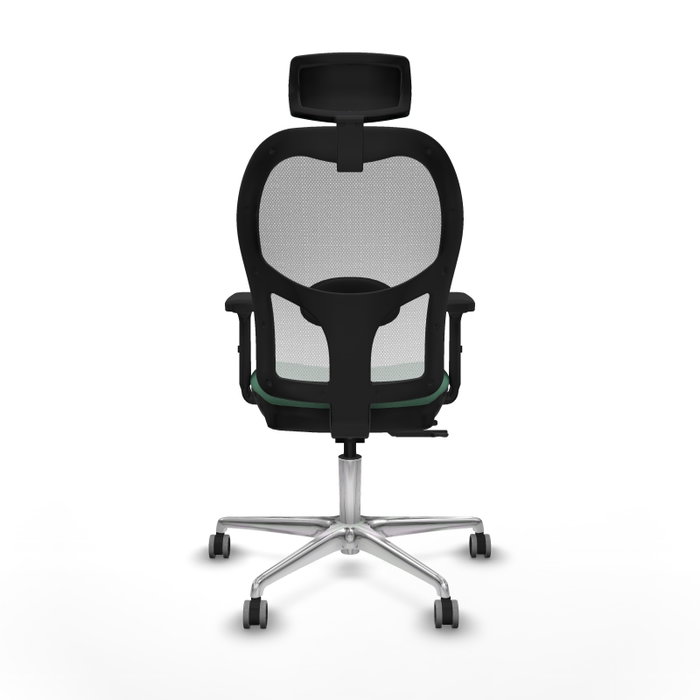 PIQUERAS Y CRESPO Silla de oficina Jorquera con mecanismo Sincro/Traslack Verde Esmeralda y Blanco PIQUERAS Y CRESPO Silla de oficina Jorquera con mecanismo Sincro/Traslack Verde Esmeralda y Blanco