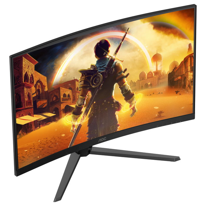 AOC C32G42ZE Monitor Gaming Curvo 31.5 Pulgadas 80 cm Full HD 1920x1080, 260 Hz, 4 ms, HDR10, AMD FreeSync Premium, VA, Negro y Rojo