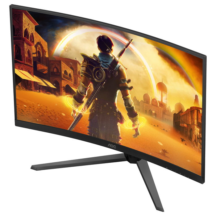 AOC C32G42ZE Monitor Gaming Curvo 31.5 Pulgadas 80 cm Full HD 1920x1080, 260 Hz, 4 ms, HDR10, AMD FreeSync Premium, VA, Negro y Rojo