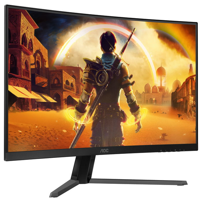 AOC C32G42ZE Monitor Gaming Curvo 31.5 Pulgadas 80 cm Full HD 1920x1080, 260 Hz, 4 ms, HDR10, AMD FreeSync Premium, VA, Negro y Rojo