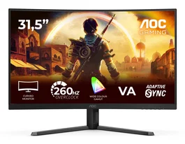 AOC G4 C32G42ZE Monitor Gaming 31.5 Pulgadas Full HD 1920x1080 LED 4 ms Negro Rojo