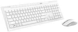 Rapoo 8210M Conjunto de teclado y ratón inalámbrico blanco