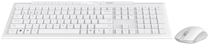 Rapoo 8210M Conjunto de teclado y ratón inalámbrico blanco