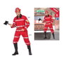 Disfraz Bombero Hombre Adulto Rojo XS-S