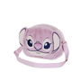 Karactermania Angel mini bolso plush heart 17x13x7cm, Bolso bandolera rosa de peluche, Poliéster