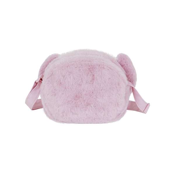 Karactermania Angel mini bolso plush heart 17x13x7cm, Bolso bandolera rosa de peluche, Poliéster