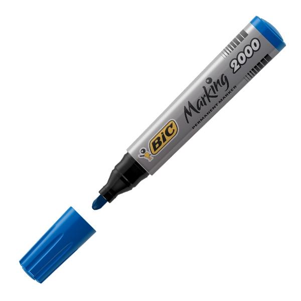 Bic Marcador permanente Marking 2000 punta cónica azul 1,7mm Bic Marcador permanente Marking 2000 punta cónica azul 1,7mm