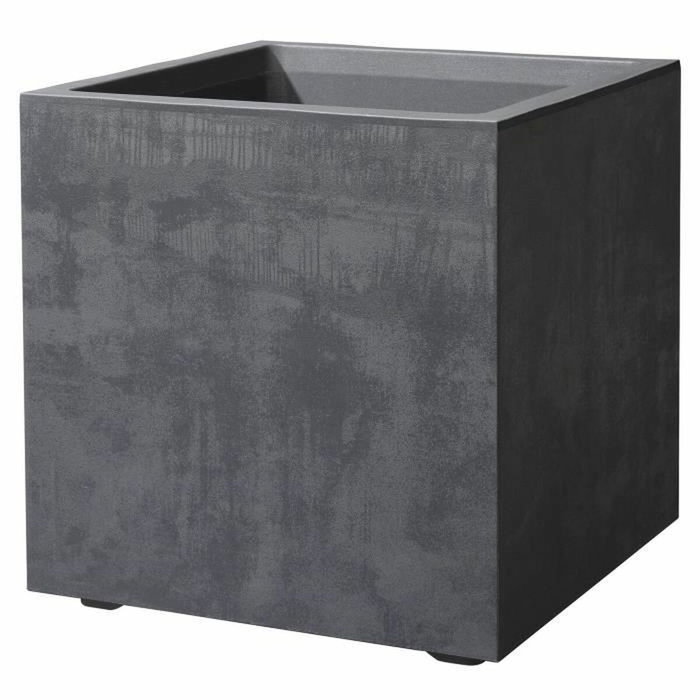 Deroma Maceta Cubo Millennium R Antracita con Reserva de Agua 39 cm Deroma Maceta Cubo Millennium R Antracita con Reserva de Agua 39 cm