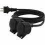 Chacon HO5RR-F Extensión de doble cabeza 3 x 1.5mm² IP44 10m
