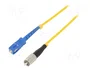QOLTEC Cable de conexión de fibra óptica Duplex FC/UPC a SC/UPC 1m SMF 9/125µm