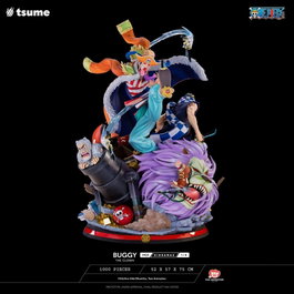 Tsume One Piece Figura 1/4 HQS Dioramax Buggy el Payaso 75 cm