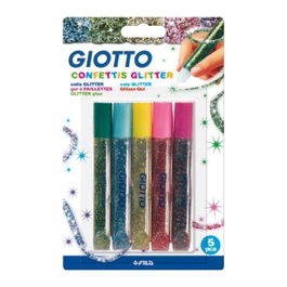 Giotto Pegamento Especial Confettis 5 Colores 10,5ml