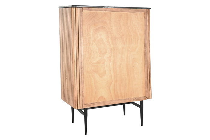 DKD Home Decor Aparador de Acacia y Mármol Negro DKD Home Decor Aparador de Acacia y Mármol Negro