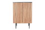 DKD Home Decor Aparador de Acacia y Mármol Negro