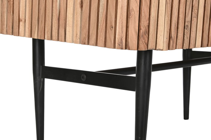 DKD Home Decor Aparador de Acacia y Mármol Negro DKD Home Decor Aparador de Acacia y Mármol Negro