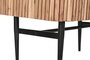 DKD Home Decor Aparador de Acacia y Mármol Negro