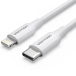 Vention Cable USB-C a Lightning 1m Blanco 27W 480Mbps