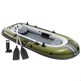 Intex Barco Seahawk para 3 personas con remos de aluminio y bomba