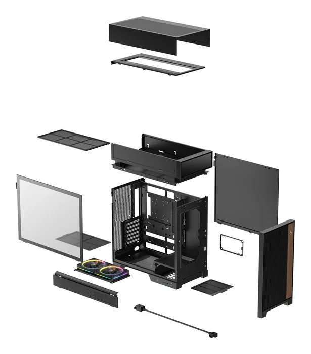 DeepCool CL660 Caja Semitorre Negro con Vidrio Templado