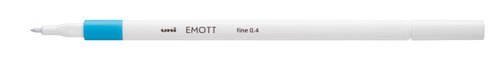 Rotulador Fibra Uni-Ball Emott Fineliner Pem-Sy.8 (0,4) Azul Claro (Set de 10) Rotulador Fibra Uni-Ball Emott Fineliner Pem-Sy.8 (0,4) Azul Claro (Set de 10)