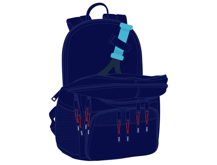 Safta Mochila para pádel F.C. Barcelona 420x300x170 mm