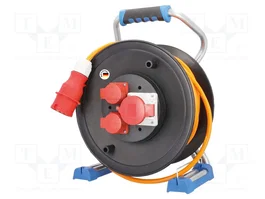 AS SCHWABE Prolongador de alimentación H07BQ-F 5G2,5mm2 25m Naranja