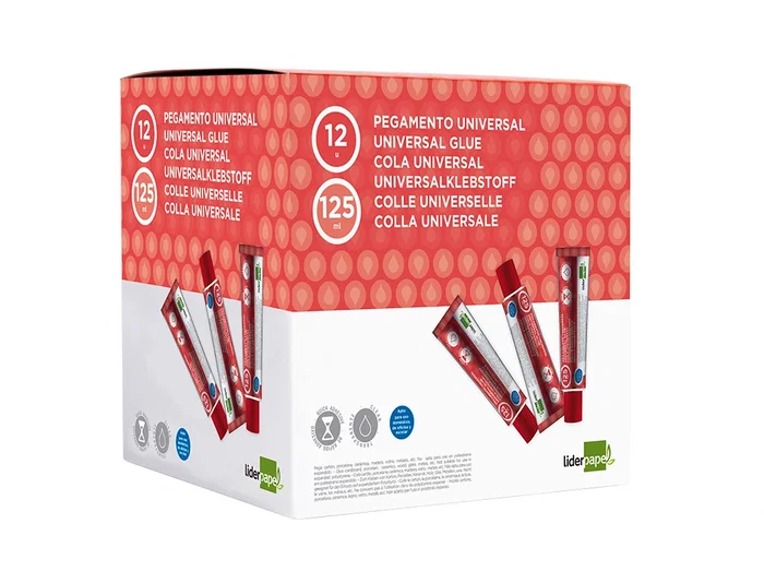 Liderpapel Pegamento Universal Transparente 125 ml para Manualidades y Bricolaje