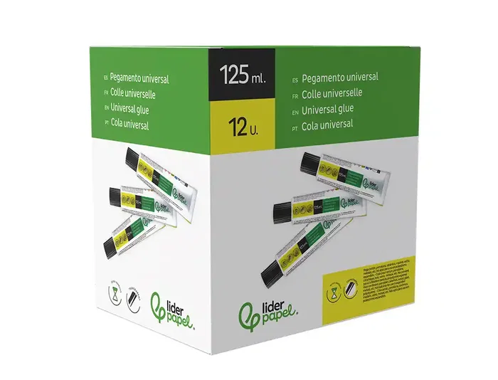 Liderpapel Pegamento Universal Transparente 125 ml para Manualidades y Bricolaje