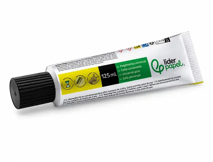 Liderpapel Pegamento Universal Transparente 125 ml para Manualidades y Bricolaje