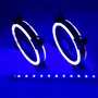 Talius Kit Siroko 2 Ventiladores Doble Aro RGB con Tira LED y Mando a Distancia