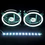 Talius Kit Siroko 2 Ventiladores Doble Aro RGB con Tira LED y Mando a Distancia