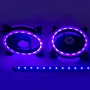 Talius Kit Siroko 2 Ventiladores Doble Aro RGB con Tira LED y Mando a Distancia