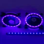 Talius Kit Siroko 2 Ventiladores Doble Aro RGB con Tira LED y Mando a Distancia
