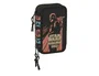 Safta Plumier Escolar Mandalorian & Grogu con Triple Cremallera, 37 Piezas y Dimensiones 195x125x55 mm