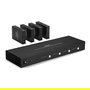 LINDY 38328 Extensor Matriz HDMI 18G 4x4 70m con Cable Cat.6 4K UHD 3840x2160 60Hz HDCP 2.2 Transmisor y Receptor