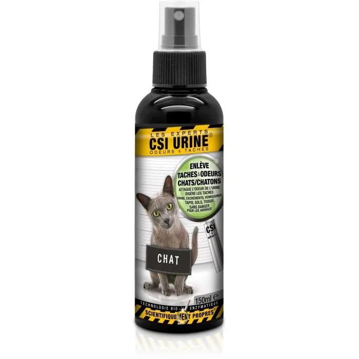 CSI URINE AUC5060415290965 Spray para Gato/Gatito 150ML - Elimina Olores, Control de Olores, Microorganismos y Enzimas Naturales CSI URINE AUC5060415290965 Spray para Gato/Gatito 150ML - Elimina Olores, Control de Olores, Microorganismos y Enzimas Naturales