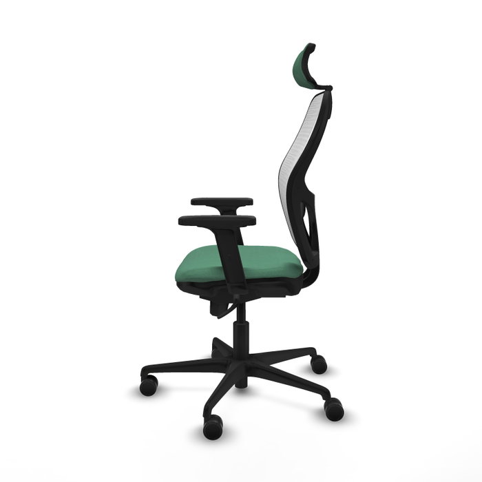 PIQUERAS Y CRESPO Silla de oficina Jorquera Verde Esmeralda y Blanco PIQUERAS Y CRESPO Silla de oficina Jorquera Verde Esmeralda y Blanco