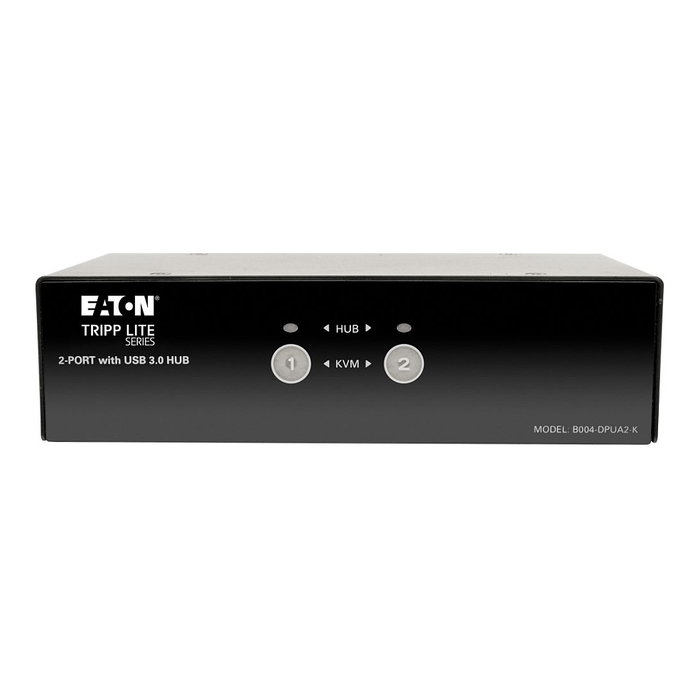 Tripp Lite B004-DPUA2-K Switch KVM DisplayPort con Audio y Hub USB 3.0 SuperSpeed - Negro