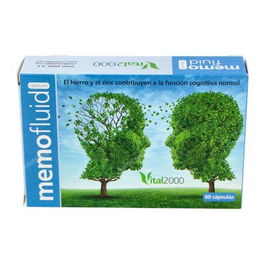 Vital 2000 Memofluid 60 Cápsulas - Contribuye a la Normalización de la Función Cognitiva