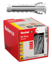 FISCHER TACO SX PLUS 14x70 Gris (20 unidades)