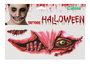 Tatuaje Facial Mutante Boca Cosida Ojo Extra Accesorios Halloween
