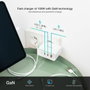 Tooq Cargador de Pared GaN 100W 2xUSB-C/PD + USB-A/QC Blanco