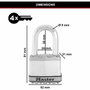 Master Lock Candado de Alta Seguridad M115EURTRILF con Llave, Paquete de 3