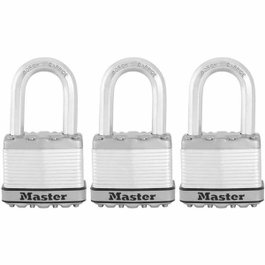 Master Lock Candado de Alta Seguridad M115EURTRILF con Llave, Paquete de 3